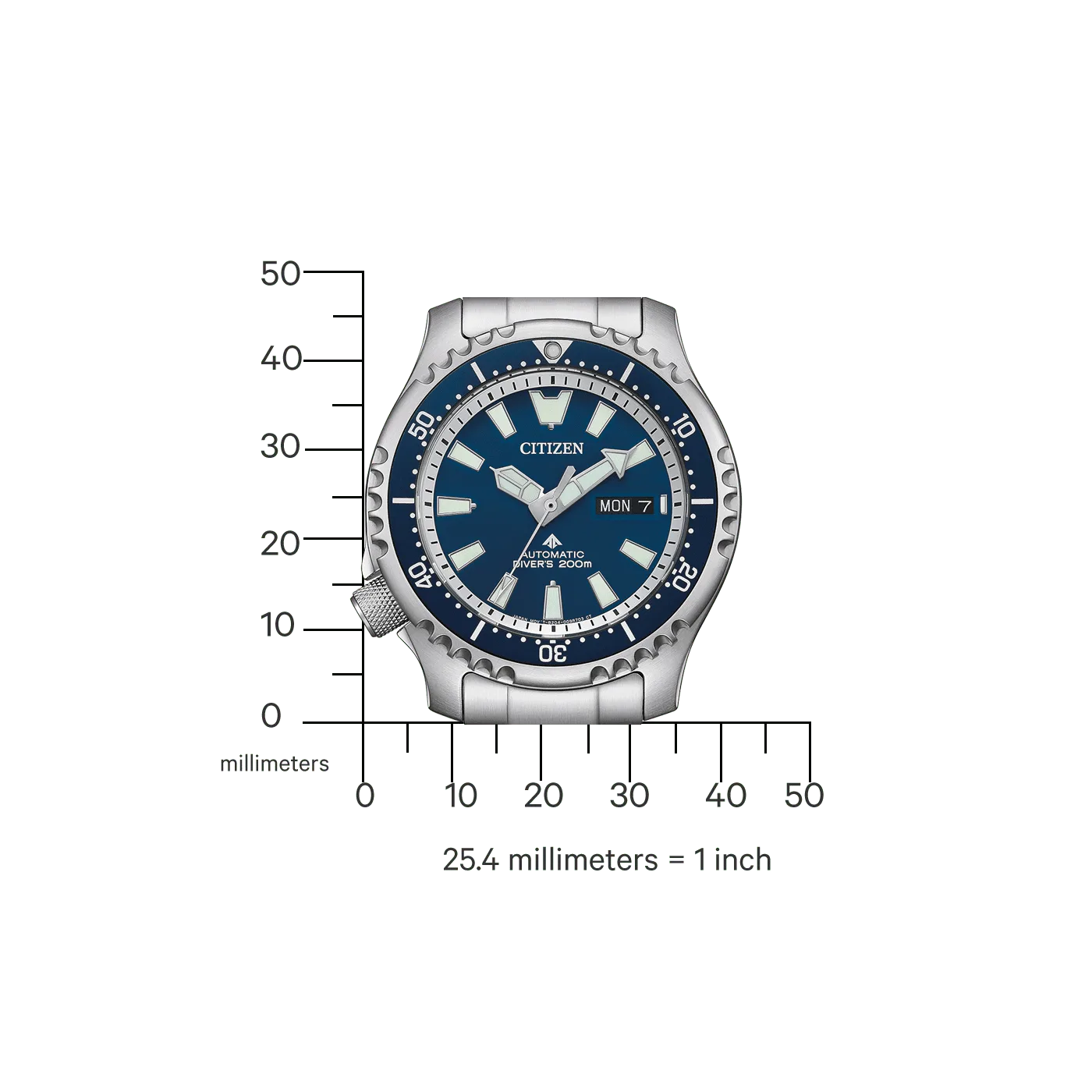 Citizen Promaster Marine Automatik Divers Herrenuhr inklusive Ersatzband NY0161-63LE