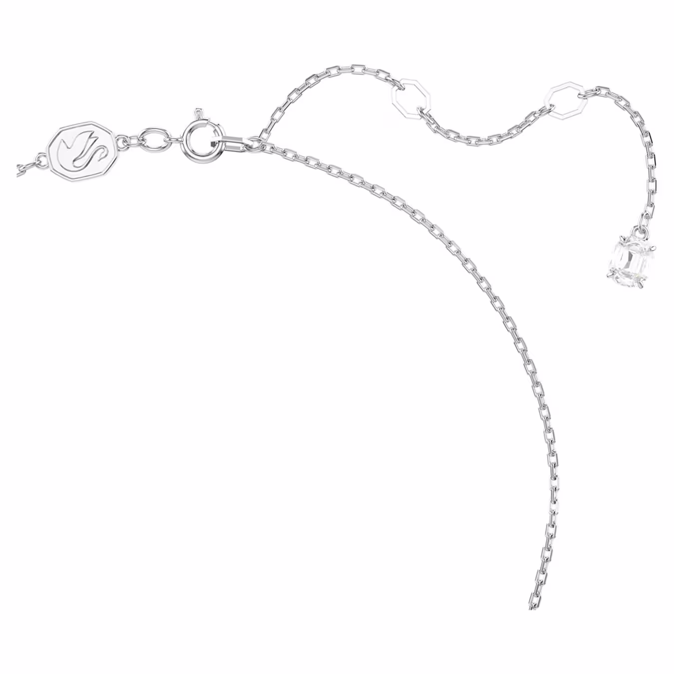 Swarovski  Una Angelic Anhänger Rundschliff, Pavé, Weiß, Rhodiniert