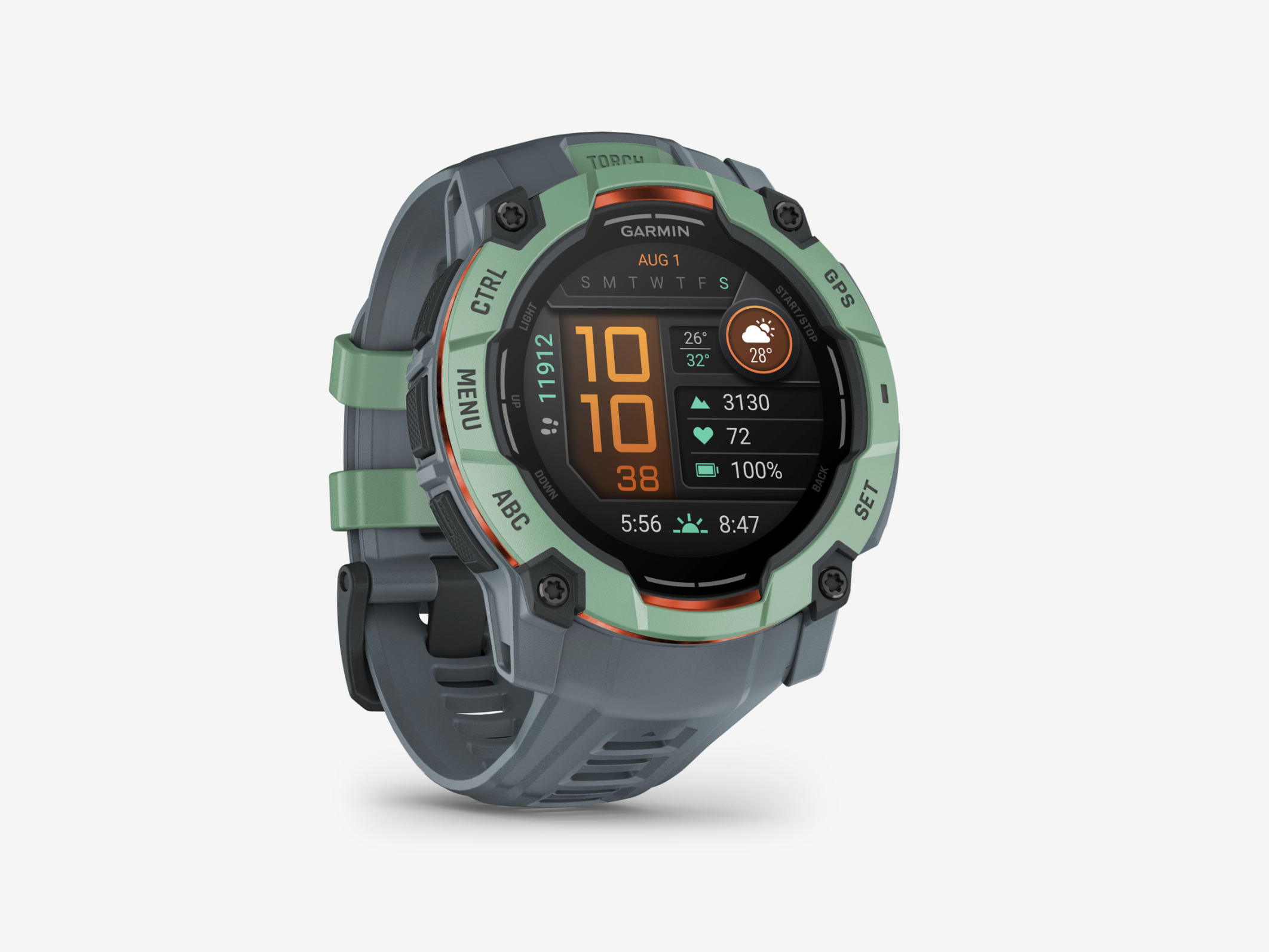  Garmin Instinct® 3 AMOLED 010-03020-01 - 50 mm Twilight/Neo Tropic mit Silikon-Wechselarmband 26 mm Twilight