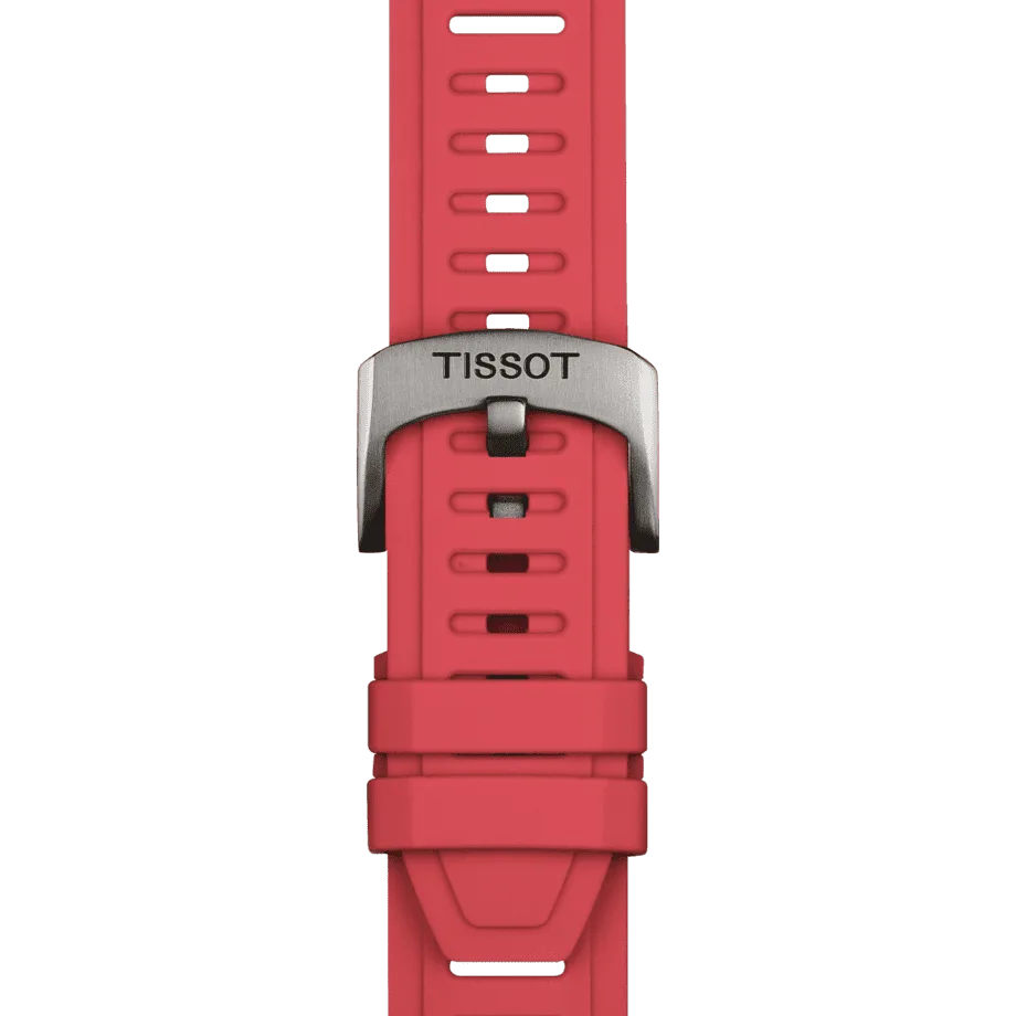 Tissot Ersatzarmband Silikon Rot 21 mm T852.049.243
