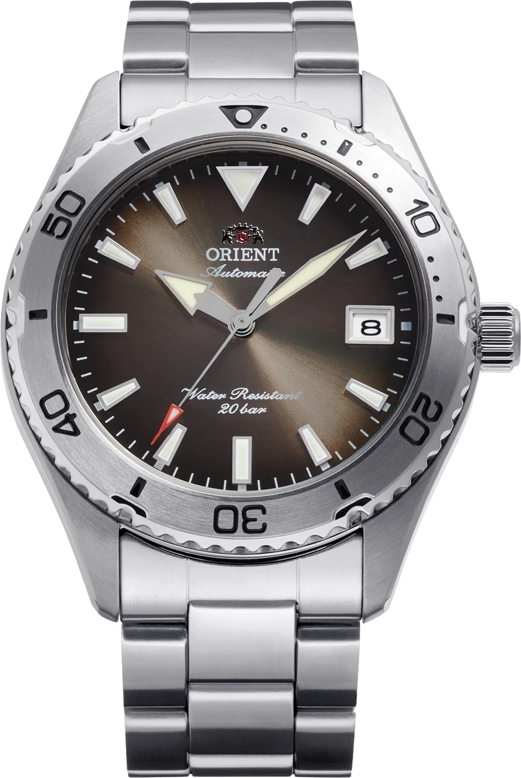 Orient Mako Automatik 39,9 mm Braun Herrenuhr RA-AC0Q15Y30B