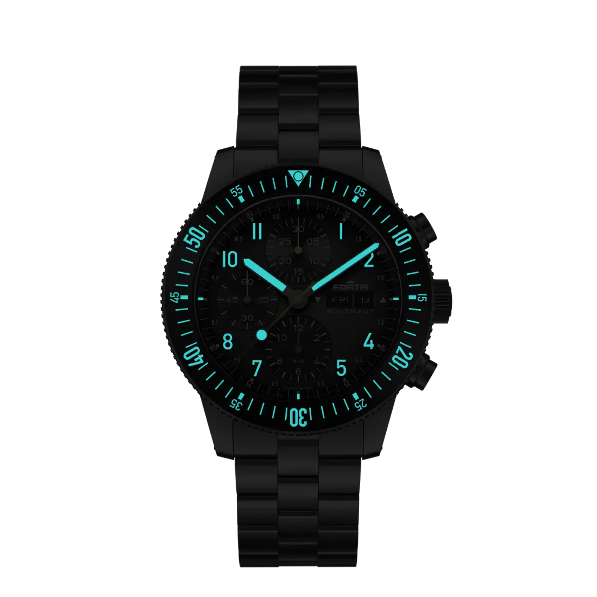 Fortis NOVONAUT N-42 Titanium Legacy Herrenuhr F2040017 