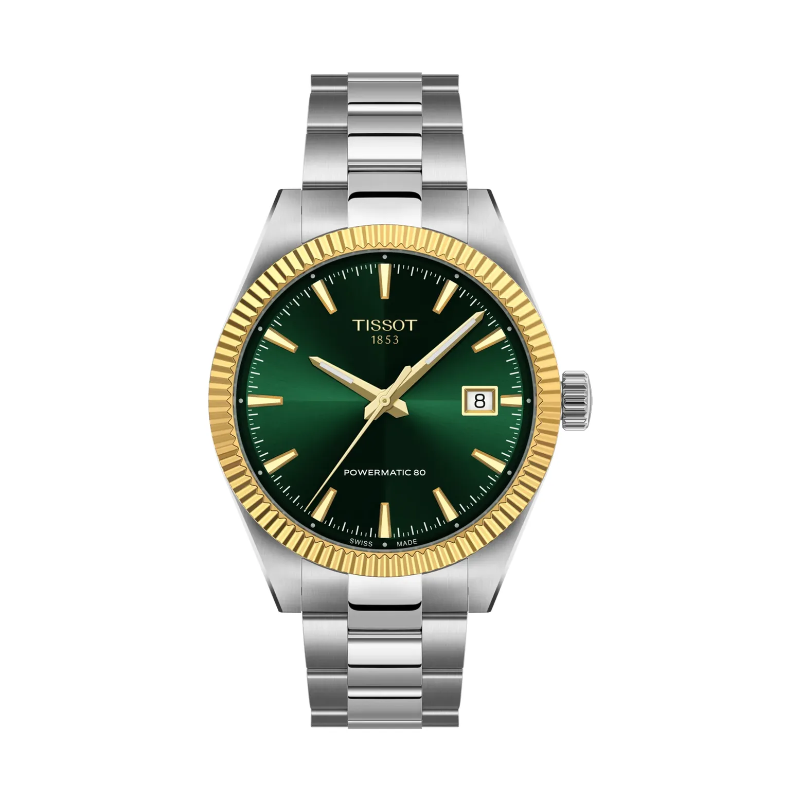 Tissot Gentleman Automatik 38 mm Grün Herrenuhr T934.807.41.091.00