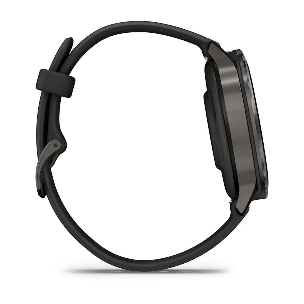 Garmin Venu® 4 - 41 mm Schwarz/Schiefergrau mit Schnellwechsel-Silikon-Armband 18 mm Unisexuhr 010-03013-02