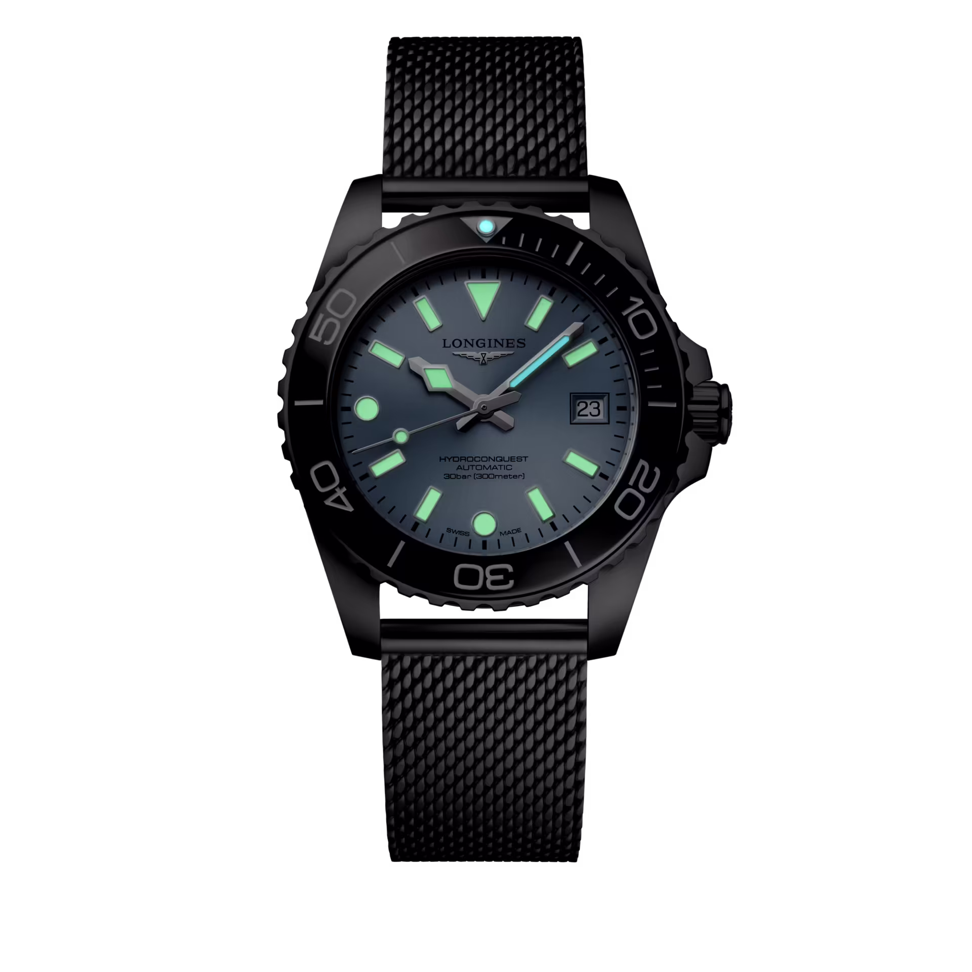 Longines Hydroconquest frostblau 39mm Herrenuhr L3.779.4.99.6