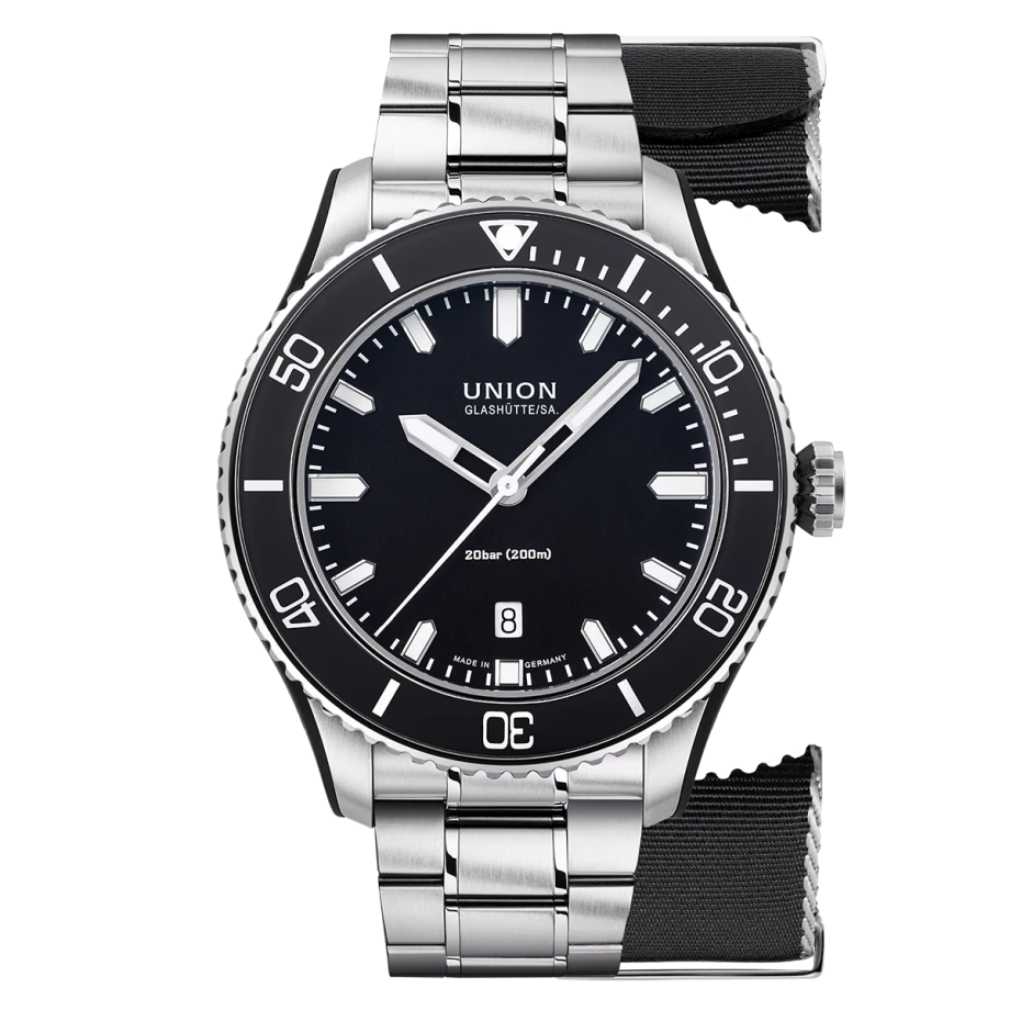 Union Glashütte Belisar Datum Sport Set mit zwei Armbändern Herrenuhr D009.907.11.057.00