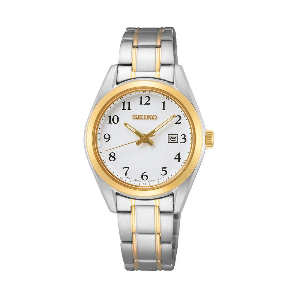 Seiko Saphirglas Bicolor Damenuhr SUR466P1