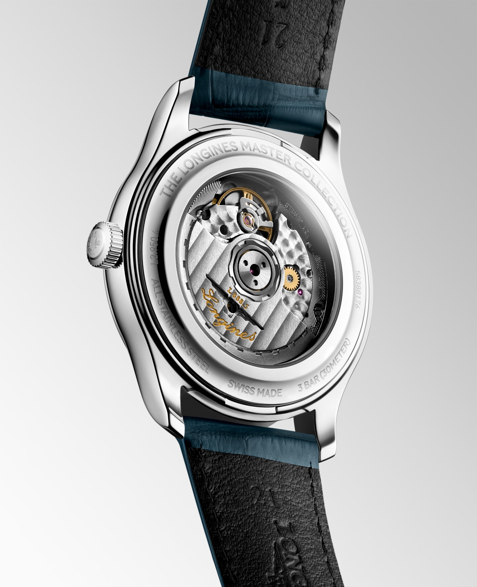Longines Master Collection Herrenuhr Silber Lederband 41mm L2.950.4.73.2