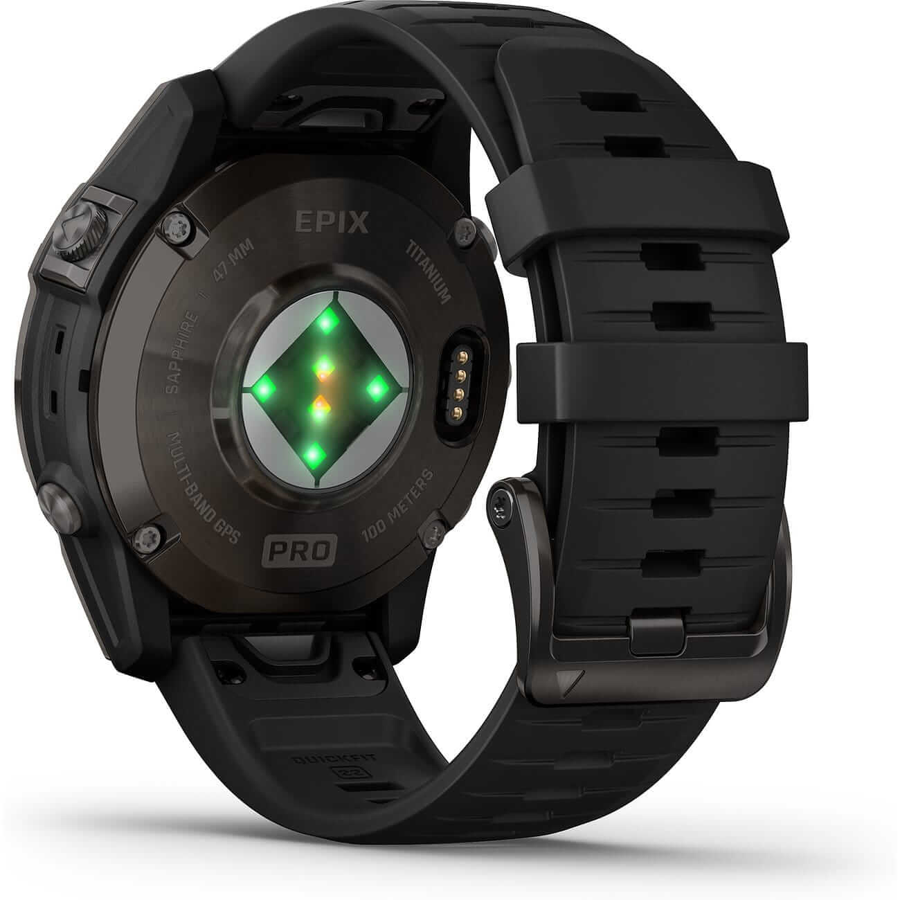 Garmin Epix™ Pro Gen 2 Sapphire 47mm Schwarz/Carbongrau Titan mit Silikonarmband 010-02803-11