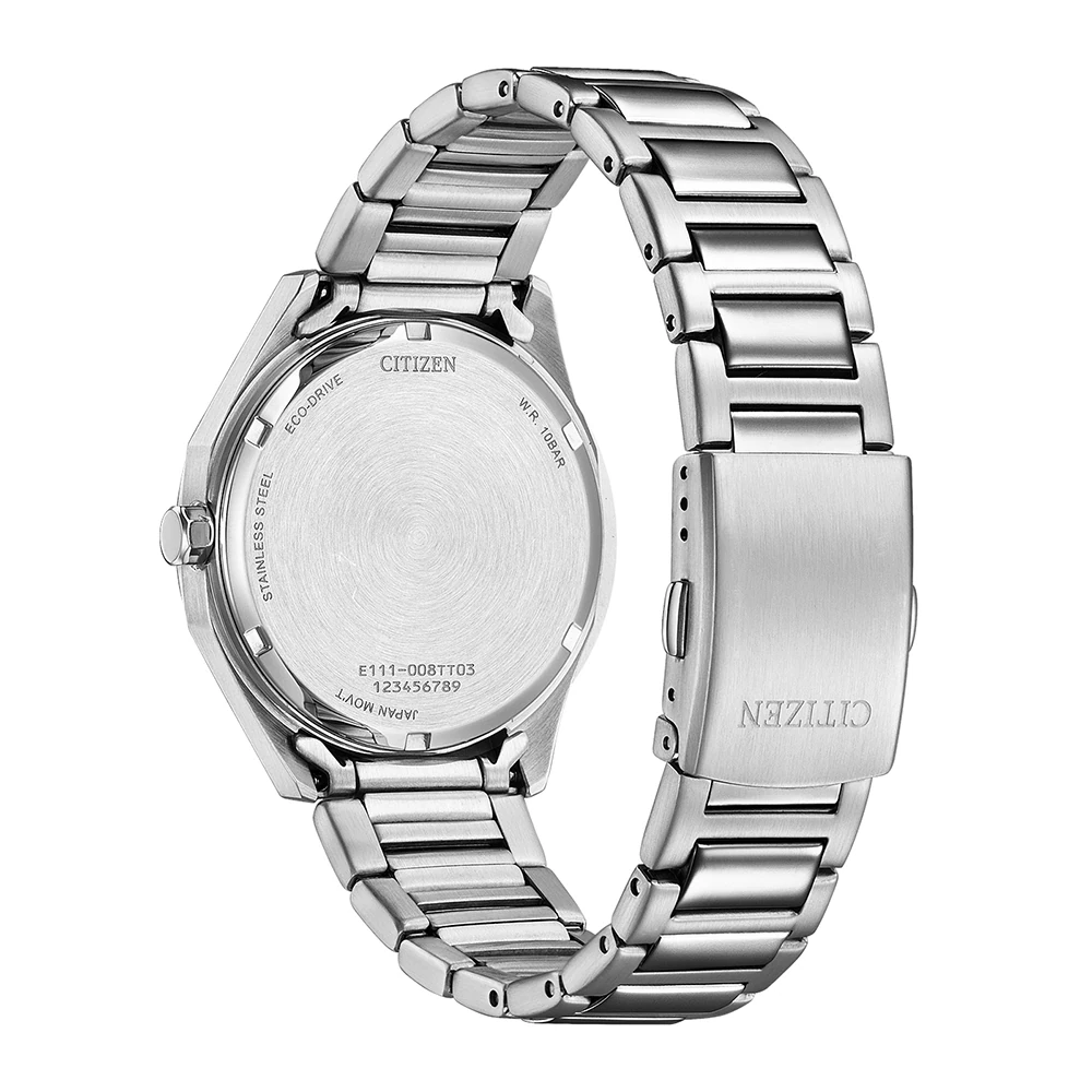 Citizen Eco-Drive Edelstahl Grün, 38mm, Analog-Quartzkaliber E111 Herrenuhr BM7620-83Y
