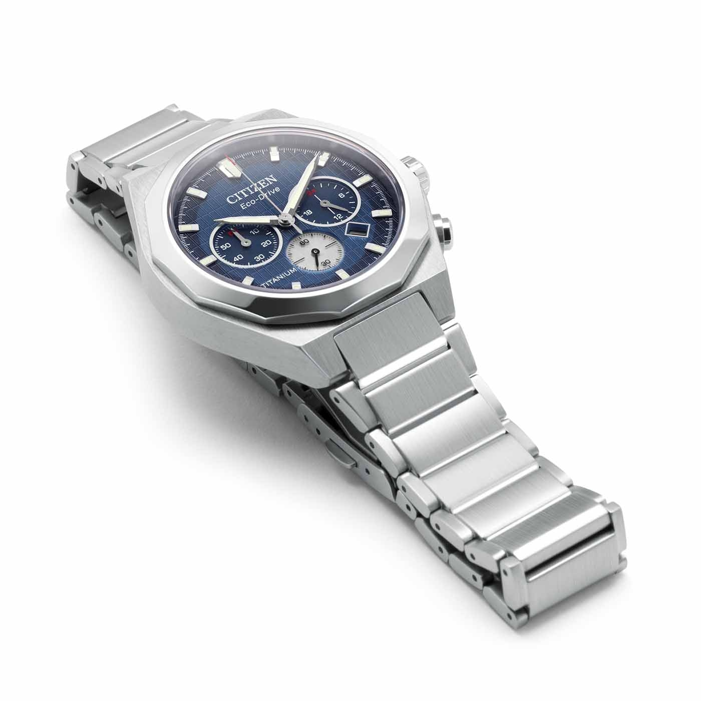 Citizen Zenshin Senkei Super Titanium™ Chronographen mit Eco-Drive Herrenuhr CA4691-59L