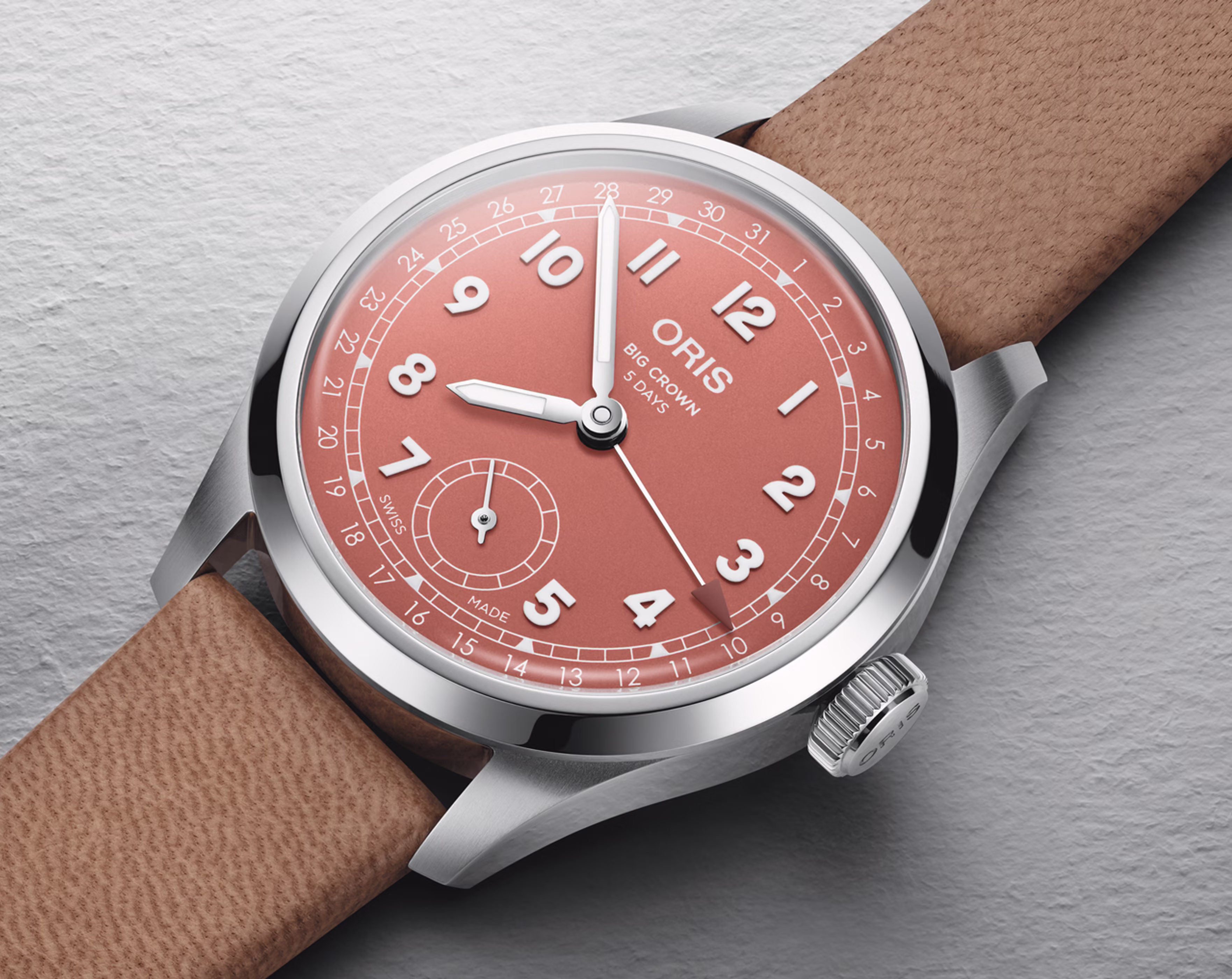 Oris Big Crown Pointer Date Calibre 403 40mm Rot Herrenuhr 01 403 7799 4068-07 6 20 11FC
