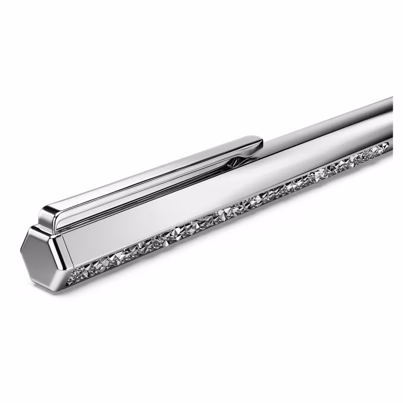 Swarovski Shimmer Kugelschreiber Silberfarben, Verchromt 5668056