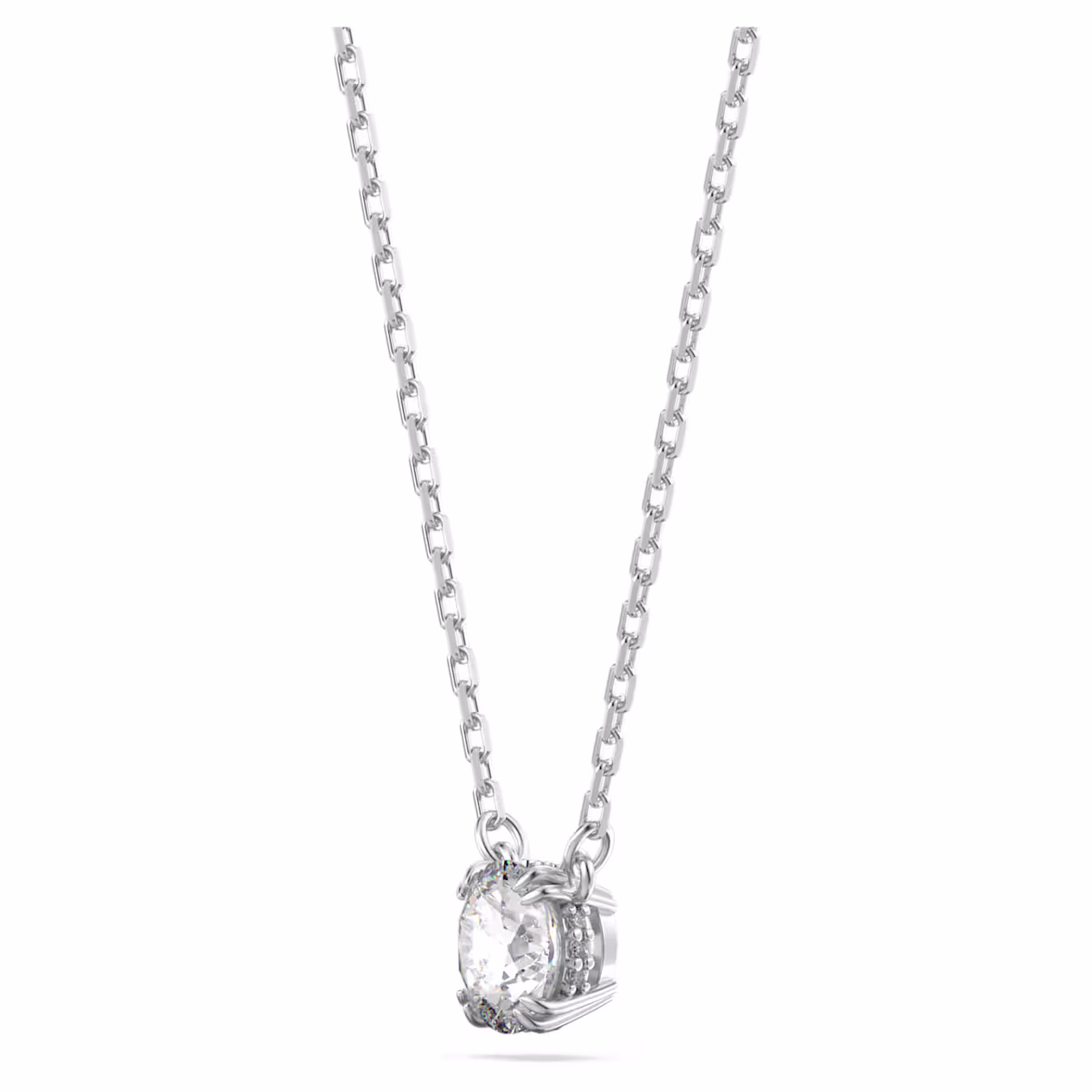 Swarovski  Stilla Set Rundschliff, Weiß, Rhodiniert
