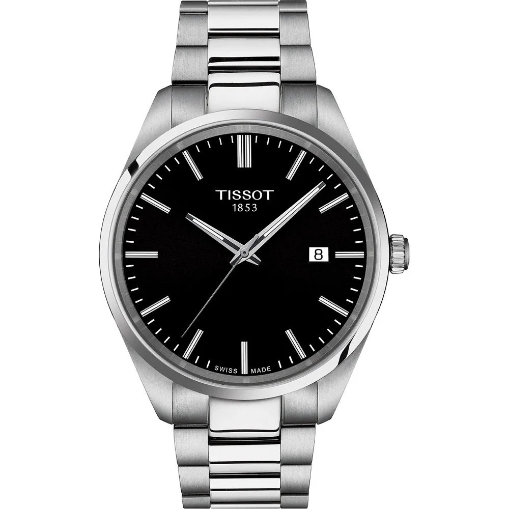 Tissot PR 100 Herrenuhr T150.410.11.051.00 Set mit schwarzem Lederband 