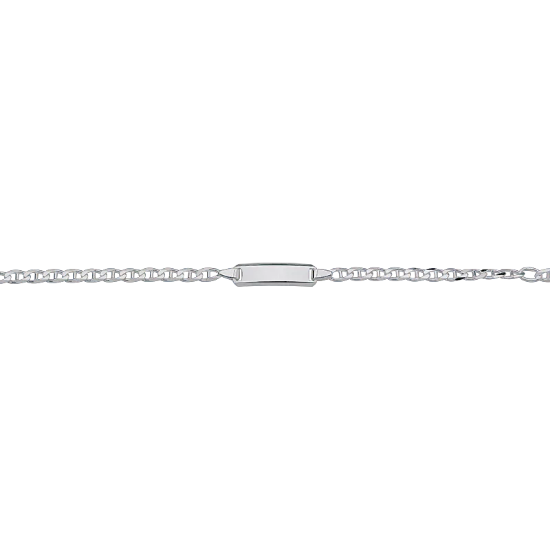 CEM 925er  Silber Identband 14 - 16 cm, rhodiniert BIDR904663