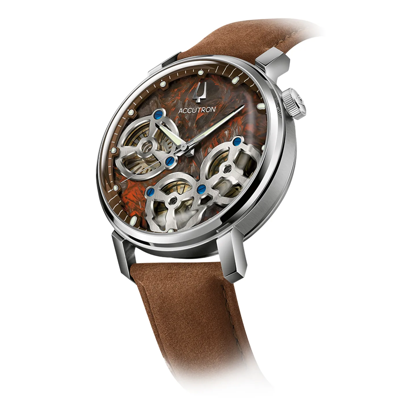 Bulova Accutron Spaceview Evolution Forged Carbon Rot Herrenuhr 26A214