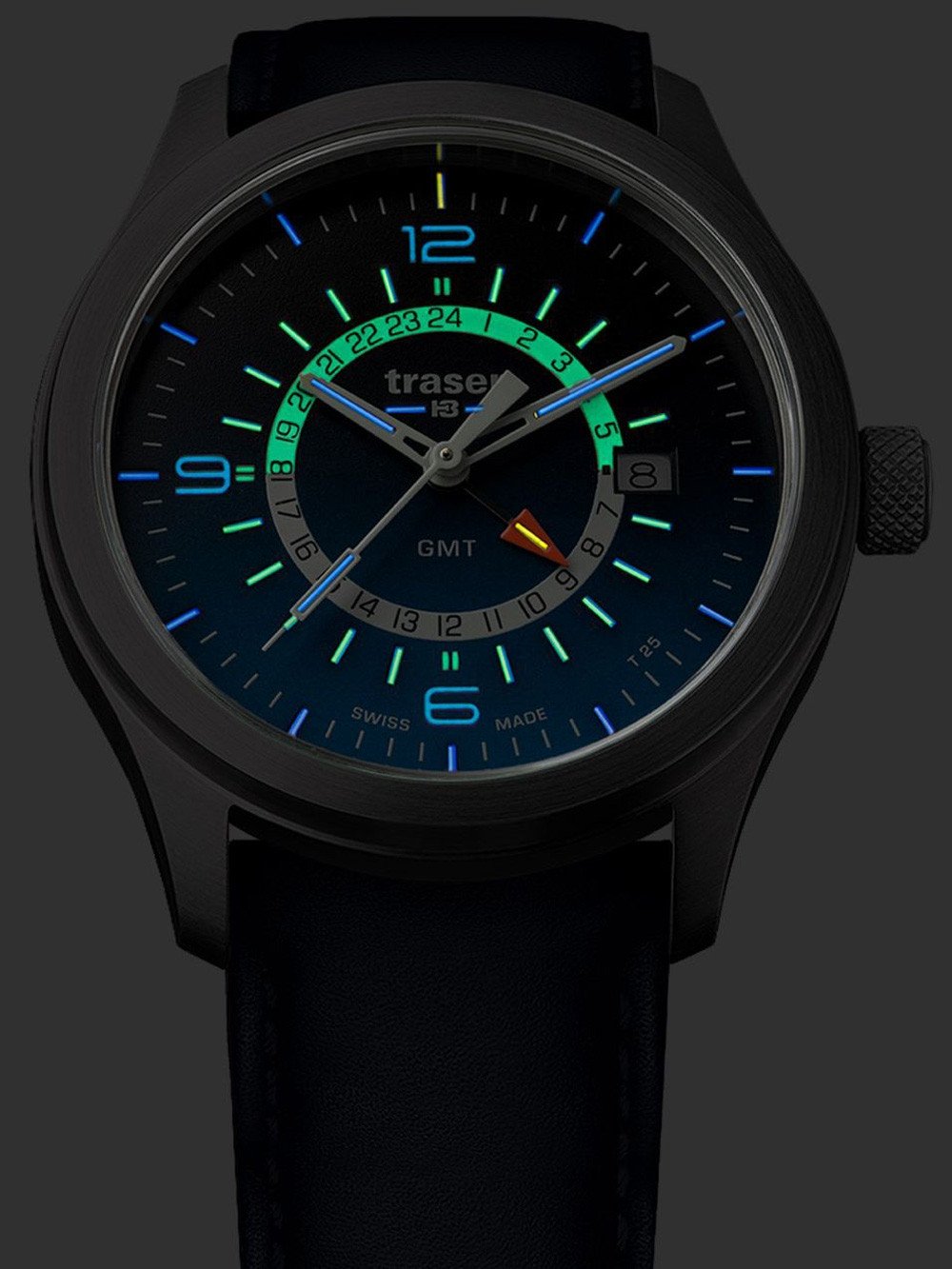 Traser H3 P59 Aurora GMT Blue Herrenuhr 107035