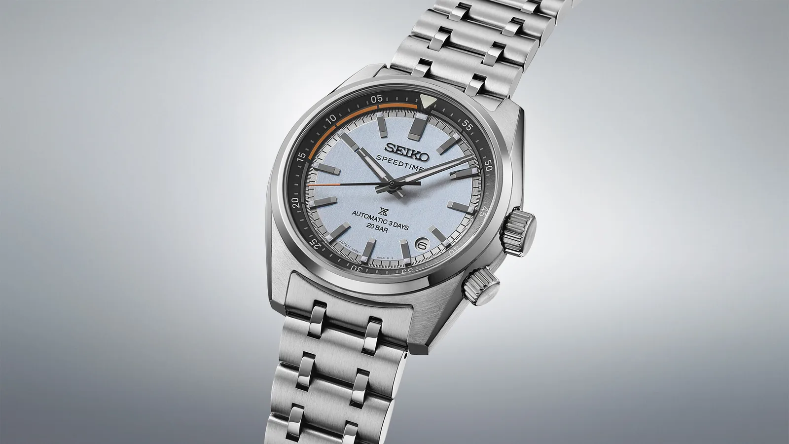 Seiko Prospex Speedtimer Automatik Hellblau Edelstahlband Herrenuhr HBC003J1