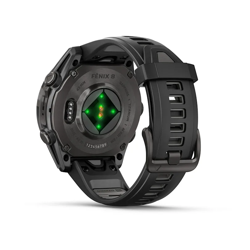 Garmin fēnix® 8 43 mm AMOLED Sapphire Schwarz/Carbongrau Titan 010-02903-21