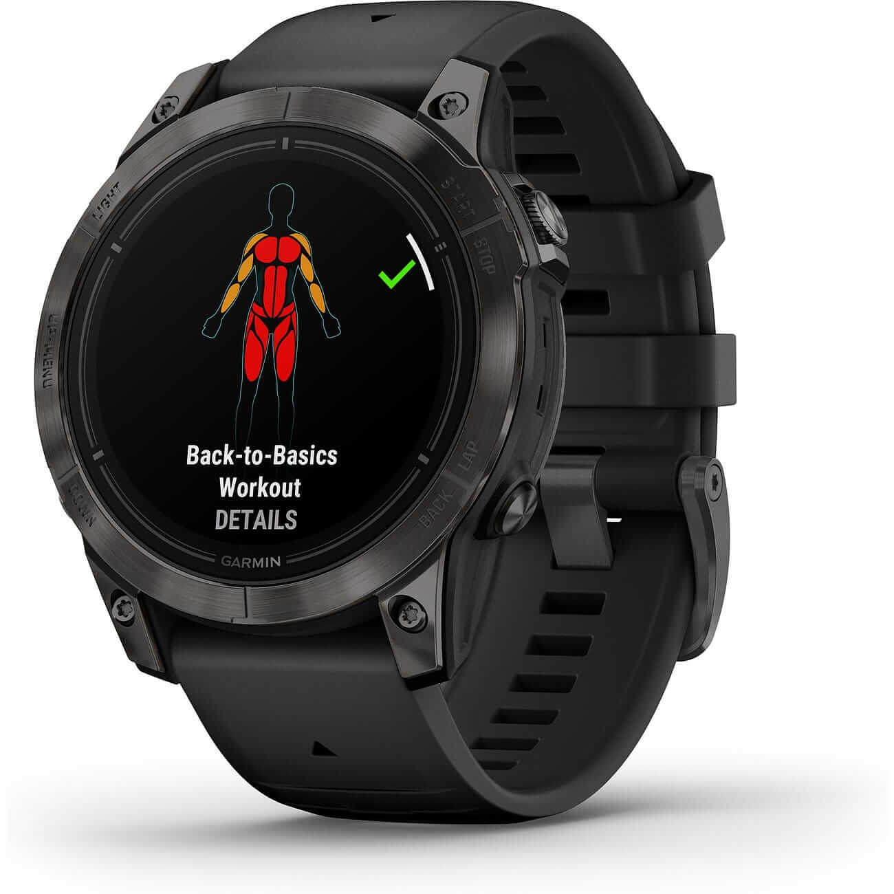Garmin Epix™ Pro Gen 2 Sapphire 47mm Schwarz/Carbongrau Titan mit Silikonarmband 010-02803-11