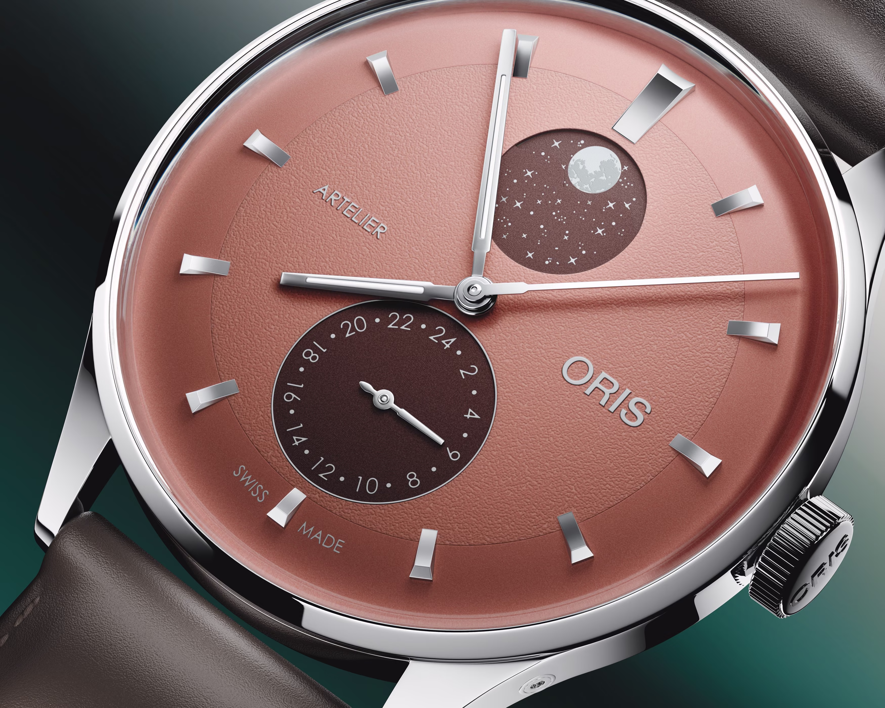 Oris Artelier Complication 39.50 mm Lederband Braun Herrenuhr 01 782 7811 4056-07 6 20 17FC