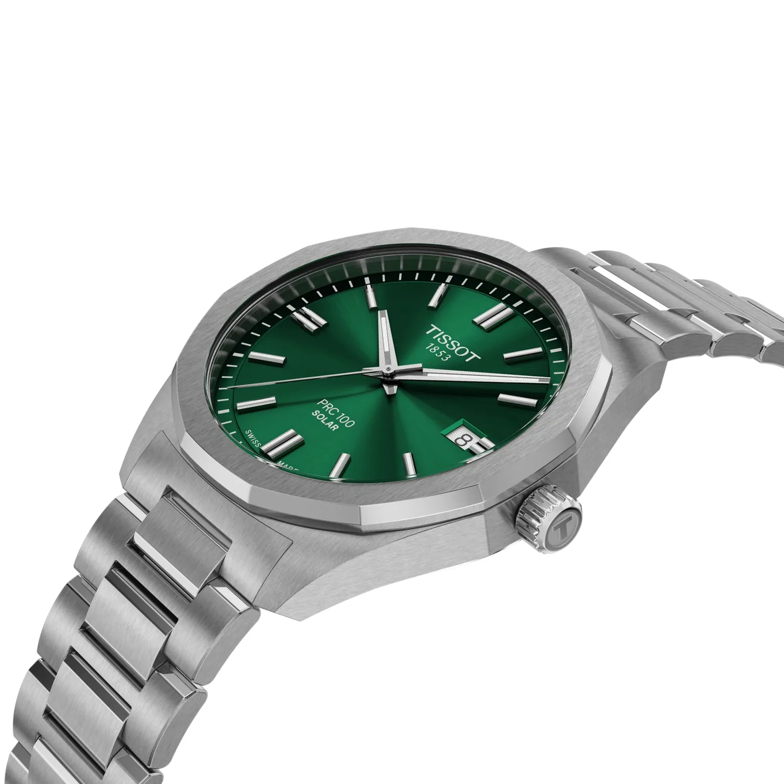 Tissot PRC 100 Solar 39 mm Grün Herrenuhr T151.422.11.091.00