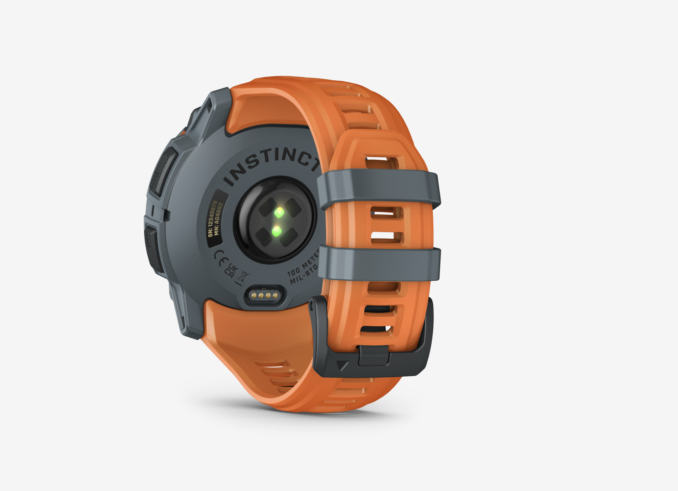  Garmin Instinct® 3 Solar 010-02935-01 - 50 mm Twilight mit Silikon-Wechselarmband 26 mm Solstice