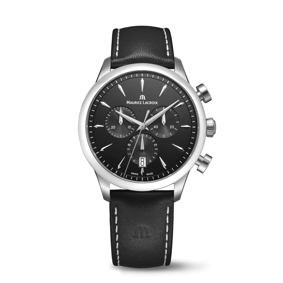 Maurice Lacroix 1975 Quartz Chronograph Schwarz 40MM Herrenuhr 751038-SS001-330-2