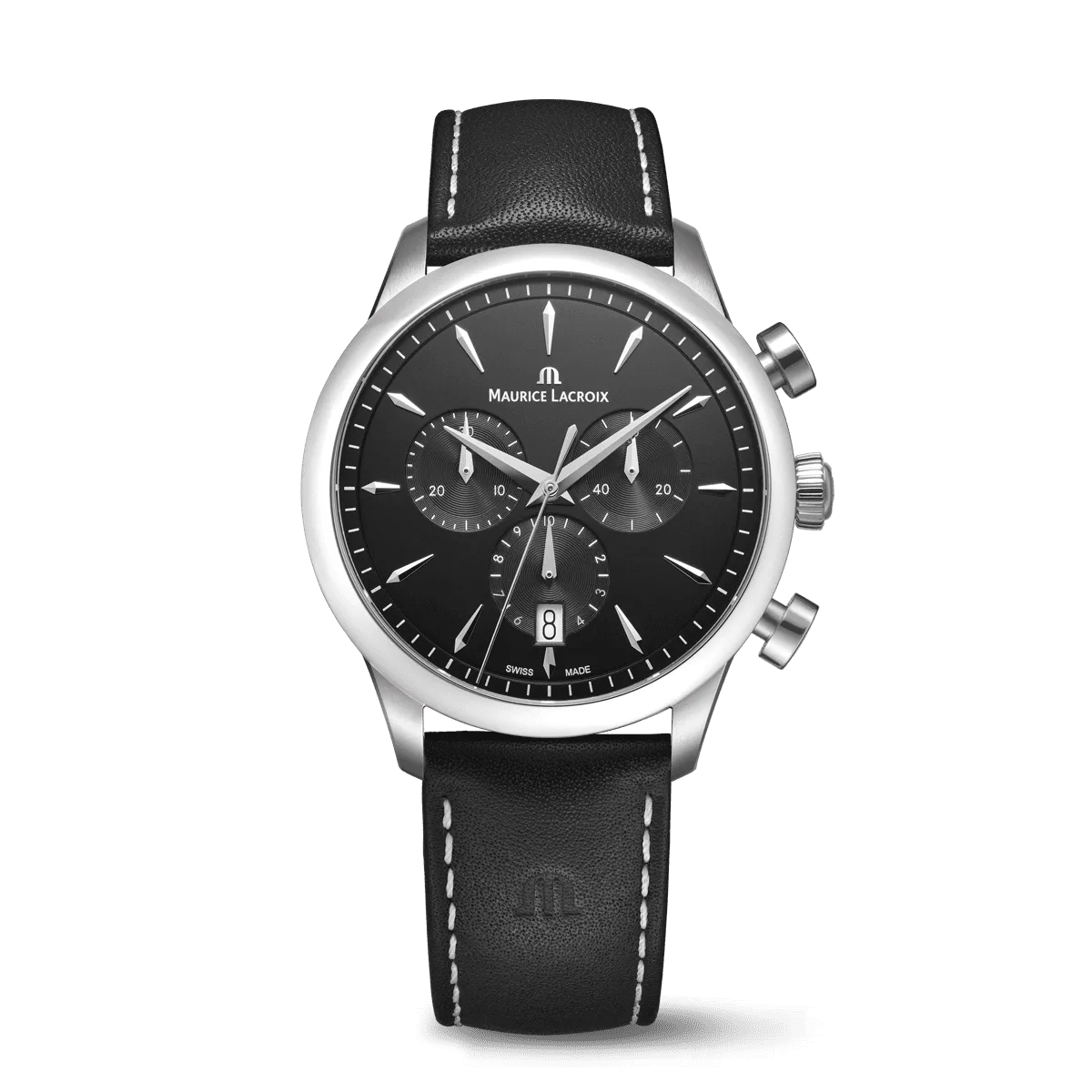Maurice Lacroix 1975 Quartz Chronograph Schwarz 40MM Herrenuhr 751038-SS001-330-2