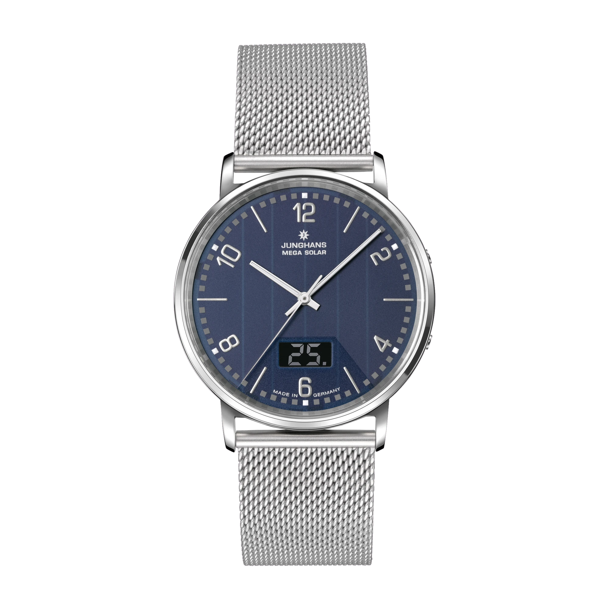 Junghans Milano Mega Solar Multifrequenz-Funk-Solarwerk Herrenuhr 56/4629.44