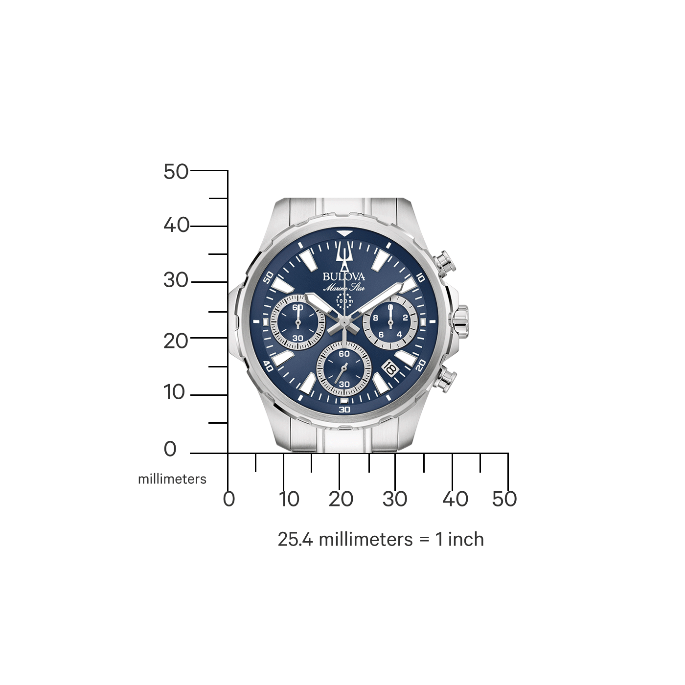 Bulova Marine Star Chronograph Herrenuhr 96B466