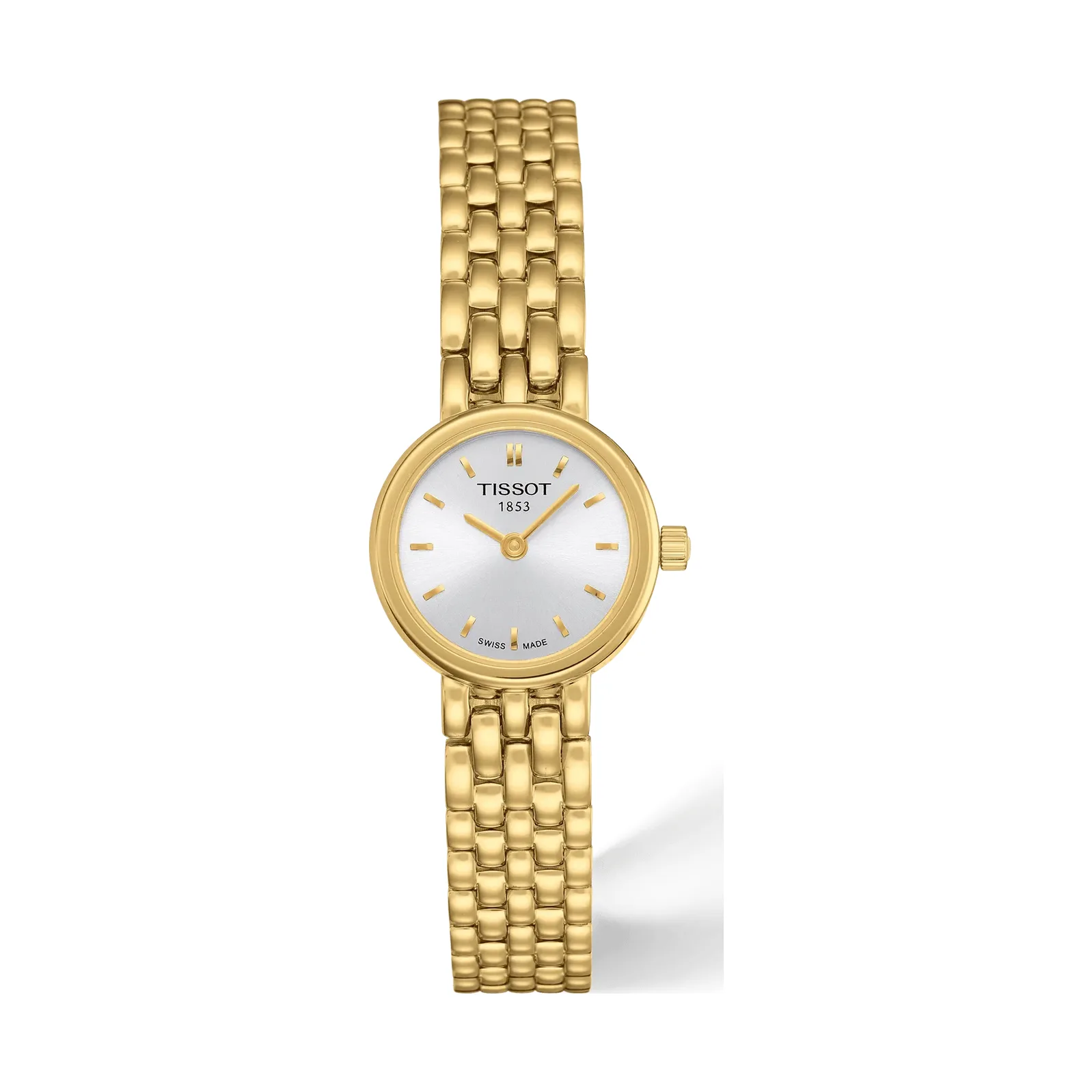 Tissot Lovely 19.5mm gelbgoldfarben Edelstahlband Damenuhr T058.009.33.031.00
