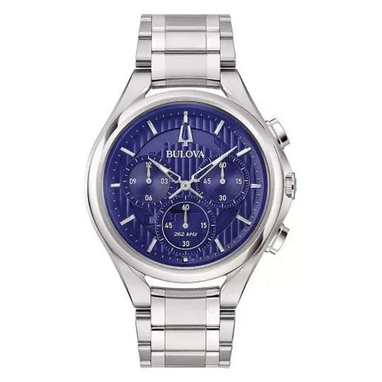 Bulova Herrenuhr Curv Chronograph 96A302