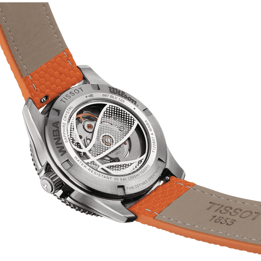 Tissot Seastar Wilson WNBA  Herrenuhr Set mit weißem Lederarmband T120.807.17.051.00