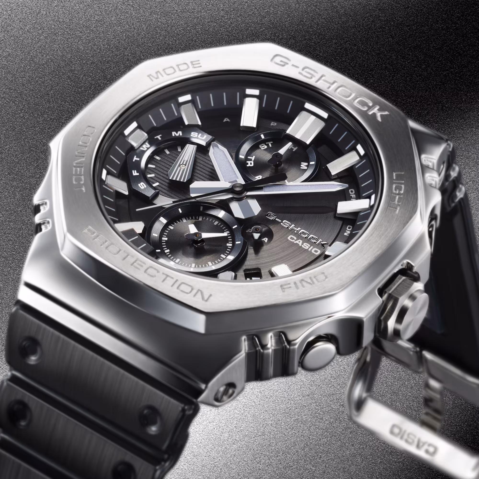 G-Shock G-Steel Protection Classic, Solar, Silikonband, 46mm Herrenuhr GMC-B2100Y-1AER
