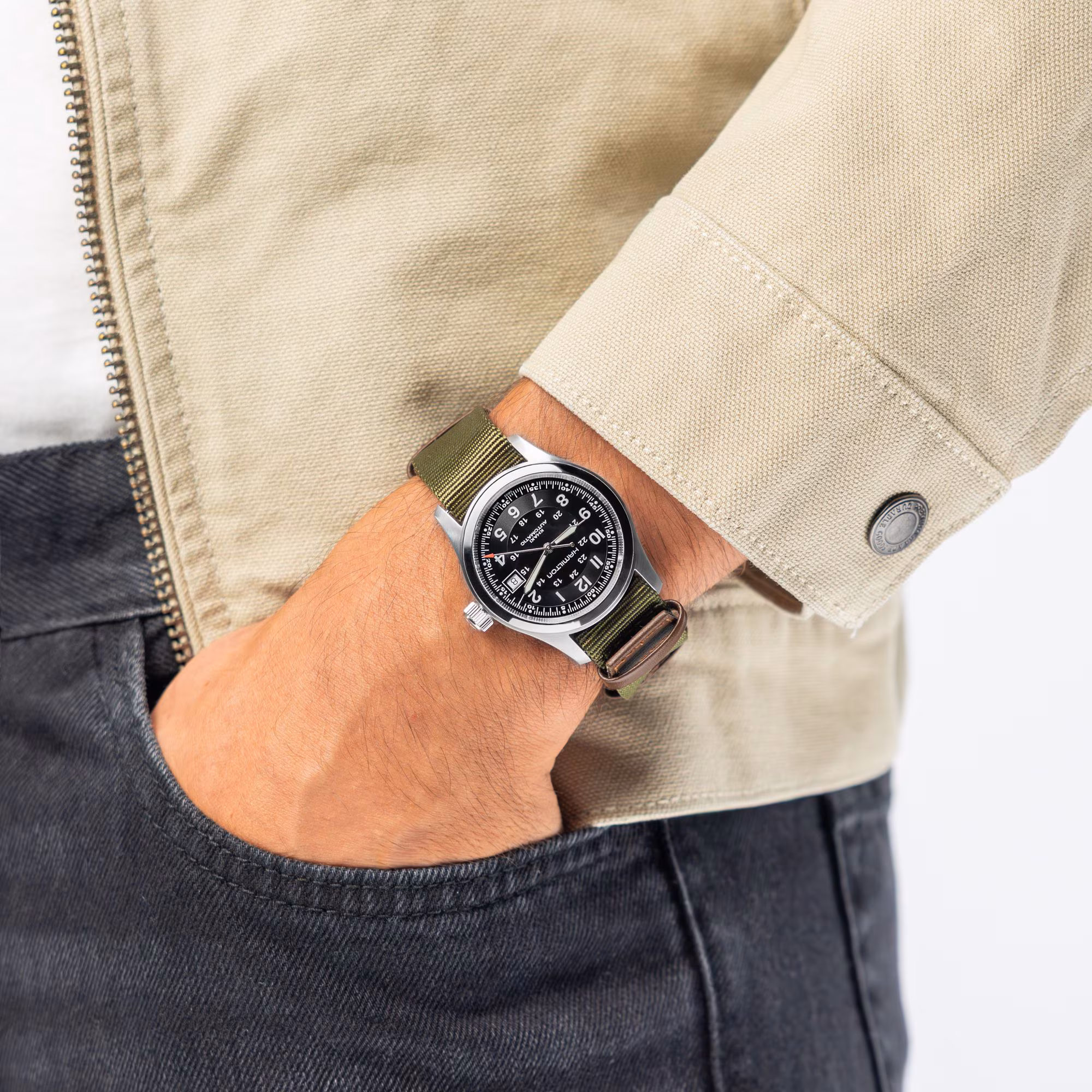 Hamilton Khaki Field Auto 38MM COD CALL OF DUTY Herrenuhr H70475930