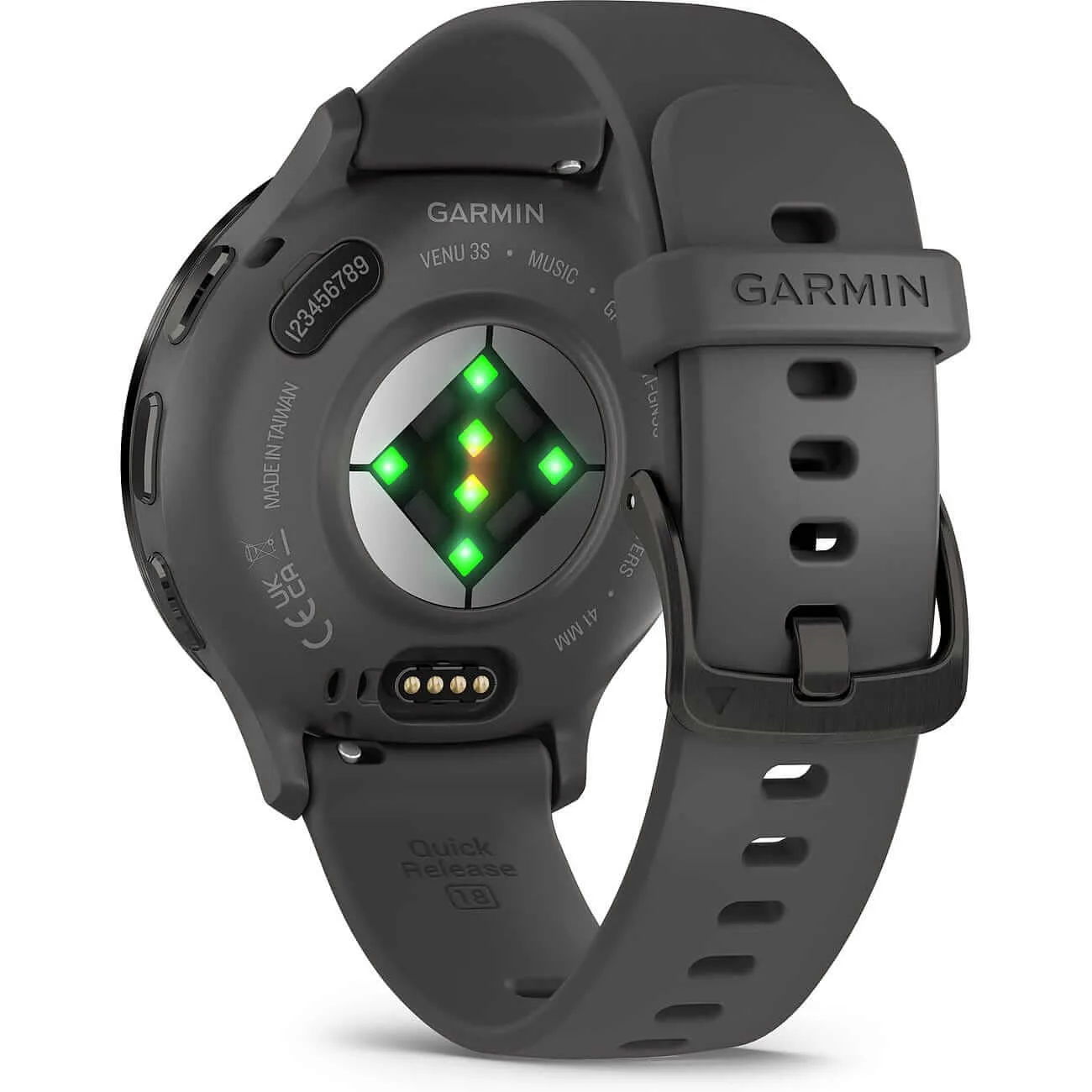 Garmin Venu 3S Kieselgrau/Schiefergrau mit Silikonarmband Damenuhr 010-02785-00