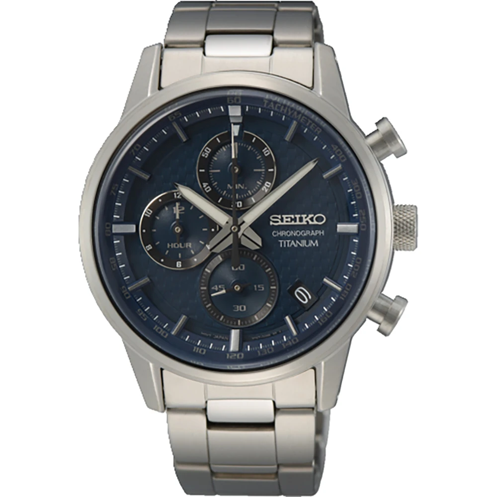 Seiko Titanium Chronograph SSB387P1 Herrenuhr