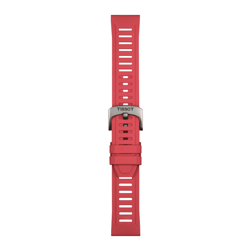 Tissot Ersatzarmband Silikon Rot 21 mm T852.049.243