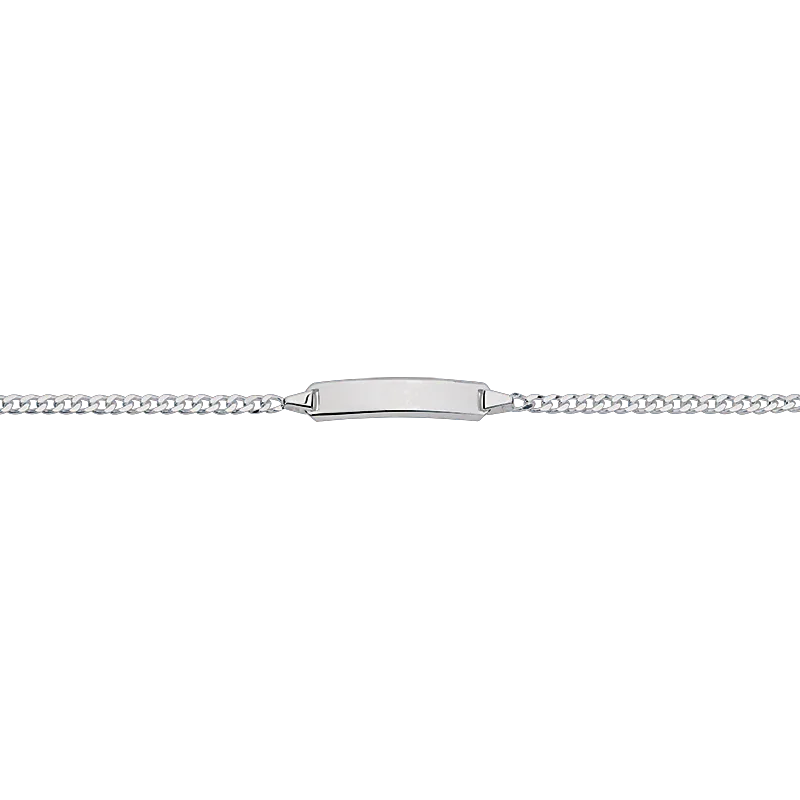 CEM 925 er Silber Identband 16 - 18,5 cm, rhodiniert BIDR904666