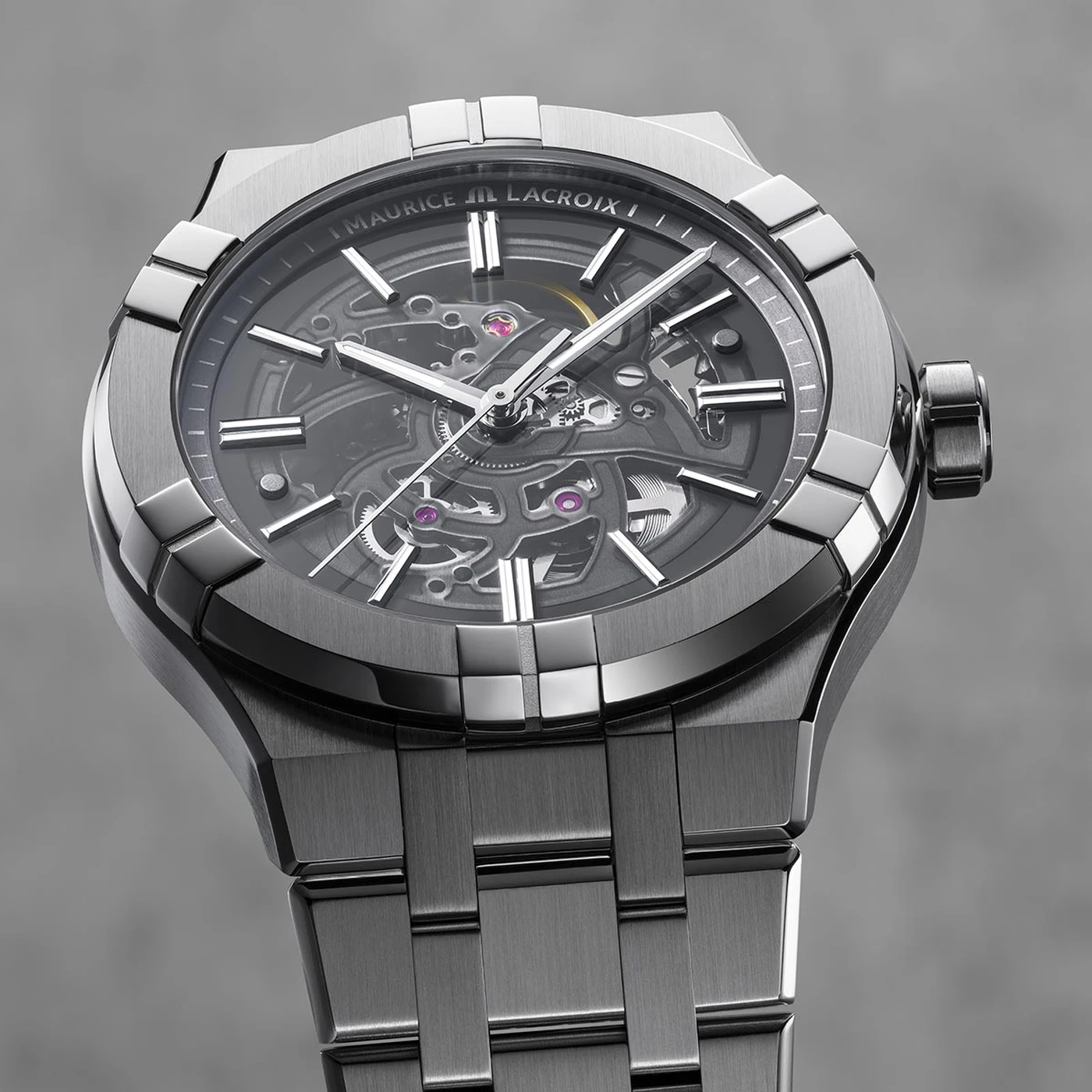 Maurice Lacroix Aikon Automatik Skeleton Herrenuhr AI6008-SS002-030-1