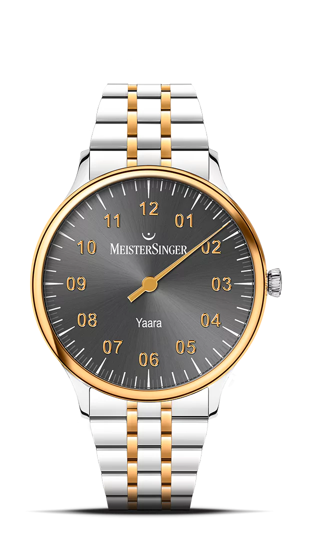 Meister Singer Yaara, Automatik, Anthrazit mit Gold Damenuhr YA907G