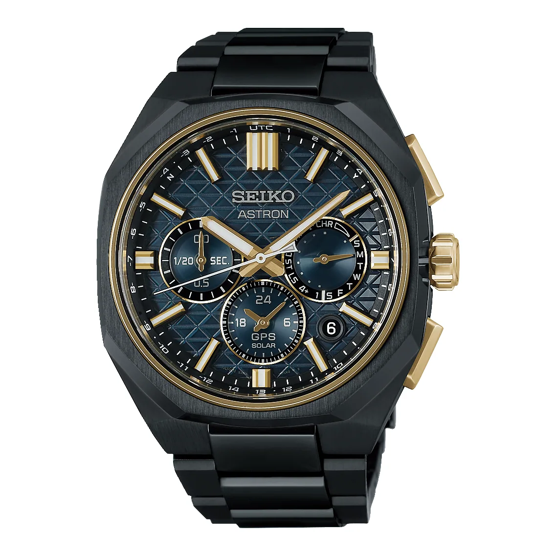 Seiko Astron GPS Solar Dual Time Chronograph Limited Edition Petrol Herrenuhr HAB009J1