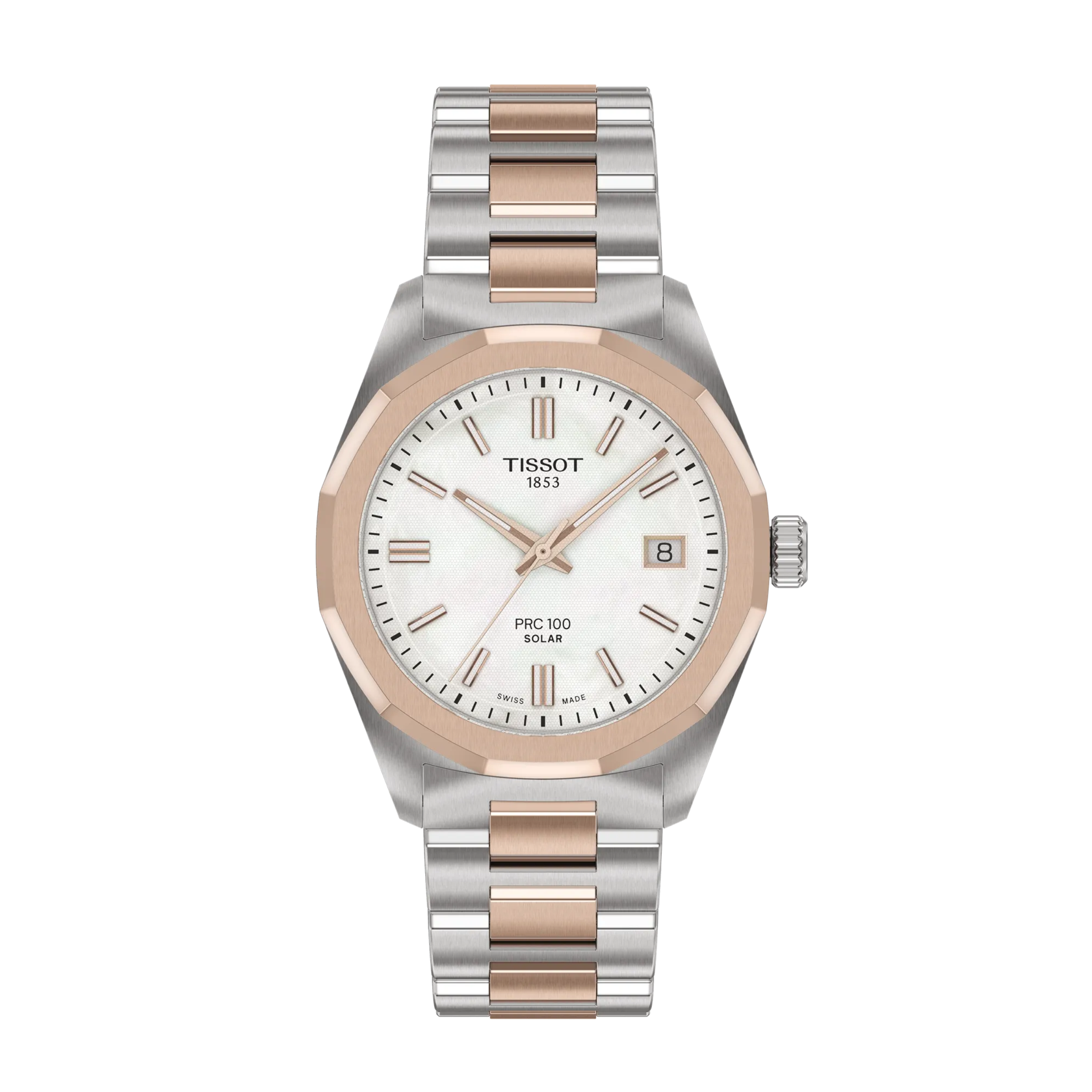 Tissot PRC100 Solar Quartz 34mm Bicolor Damenuhr T151.822.22.111.00