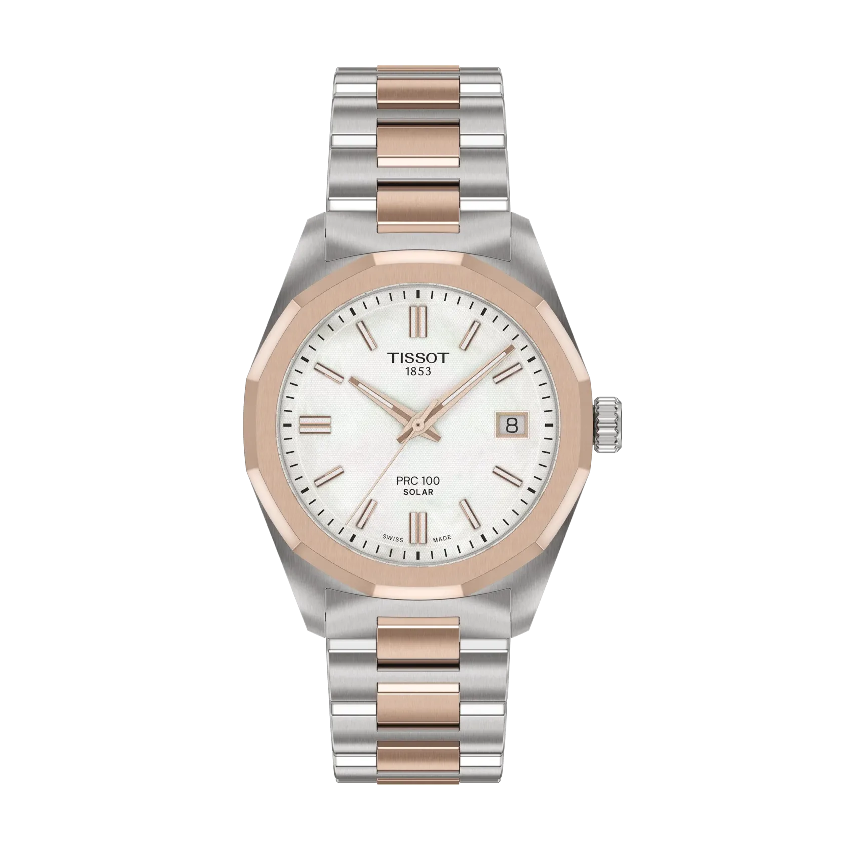 Tissot PRC100 Solar Quartz 34mm Bicolor Damenuhr T151.822.22.111.00