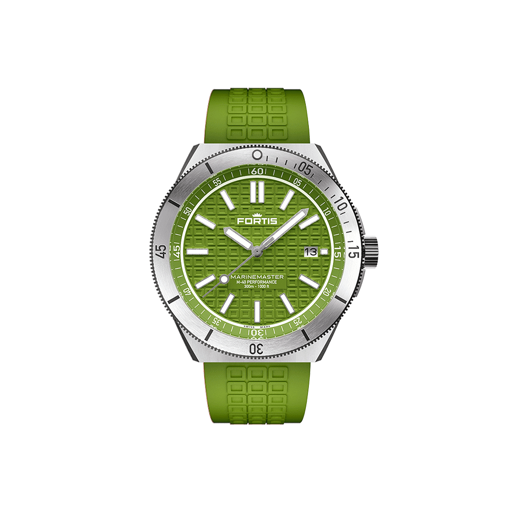 Fortis Marinemaster M-40 Woodpecker Green Herrenuhr F8120007