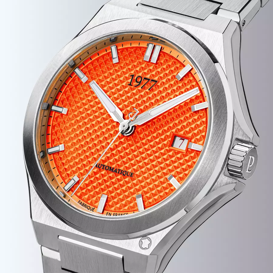 1977 ARSENE Automatique, 41 MM, Cadran Orange, Bracelet Acier 904L Herrenuhr 1977P02181