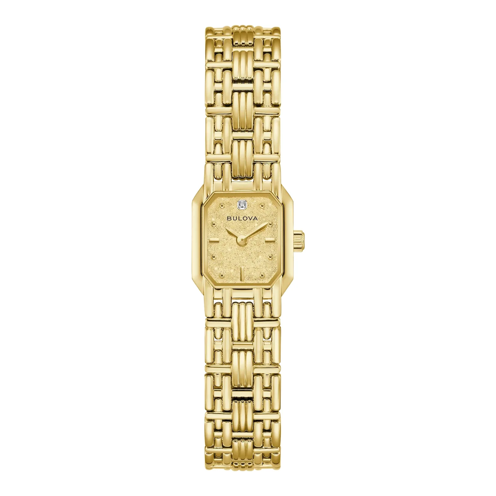 Bulova Goddess of Time Sophia Quarz goldfarben mit Diamant Damenuhr 97P184
