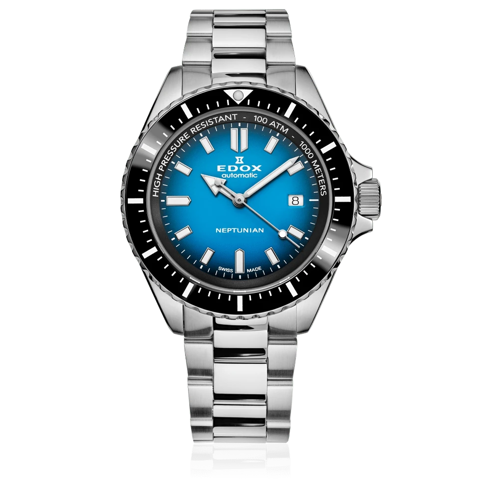 Edox Neptunian Herrenuhr 80120 3NM BUIDN